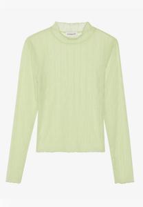 Топ с длинными рукавами WIDE MESH LS TOP / EO-AW24-D006-SJ / 912 NEON YELLOW Even&Odd, неоновый желтый