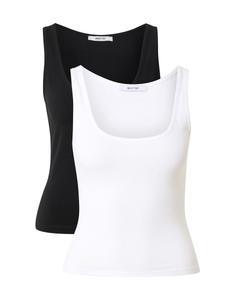 Топ ABOUT YOU Pia, черный/белый