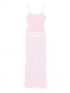 Трикотажное платье макси Roberta Einer, розовый