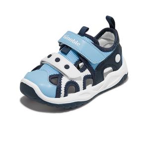 Износостойкие дышащие детские ботиночки для малышей GINOBLE, синий/темно-синий/белый