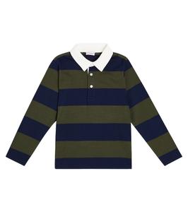 Топ tijo из хлопкового джерси в полоску La Coqueta, зеленый