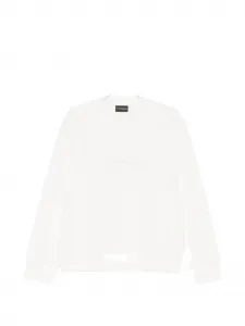 Свитшот с логотипом Emporio Armani, бежевый