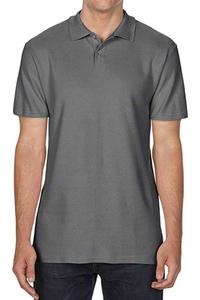 Рубашка-поло Gildan SoftStyle, темно-серый