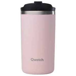Кружка дорожная 240 мл матовая пастельно-розовая Qwetch