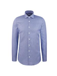 Рубашка делового кроя Slim Fit SEIDENSTICKER Schwarze Rose, темно-синий