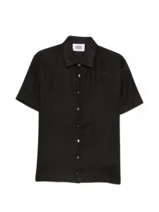 Рубашка с короткими рукавами на пуговицах Alpha Studio, черный