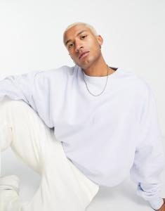 Толстовка оверсайз пастельного синего цвета ASOS DESIGN