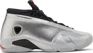 Кроссовки Wmns Air Jordan 14 Retro Low Metallic Silver, серебряный