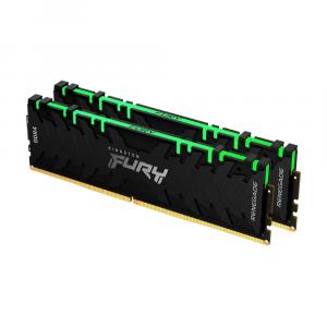 Оперативная память Kingston Fury Renegade RGB, 64 Гб DDR4 (2x32 Гб), 3600 МГц, KF436C18RBAK2/64, черный