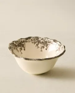 Чаша Zara Home Floral Earthenware Snack, коричневый