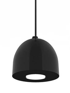 Подвесной светильник Lumicom Campanella, 8x8x12 см, глянцевый черный