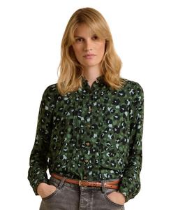 Женская рубашка Mylla с длинными рукавами и леопардовым принтом Brakeburn, Green