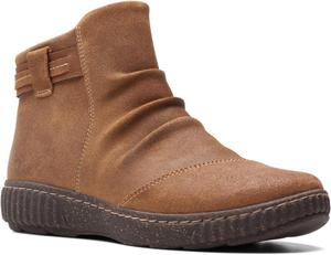 Женские ботильоны Clarks Caroline Derby, Dark Tan Suede