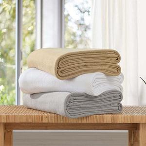 100% хлопок. Одеяло/покрывало жаккардовое. Egyptian Linens, бежевый