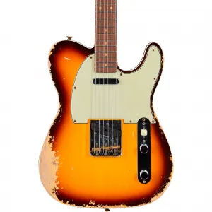 Электрогитара Fender Custom Shop Limited Edition '60 Telecaster Custom Heavy Relic, выцветший старинный шоколадный 3-цветный санберст