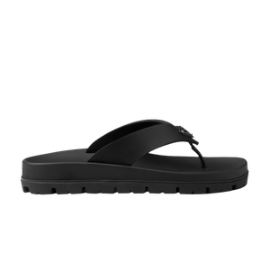 Кроссовки Prada Wmns Rubber Thong Sandal 'Black', черный