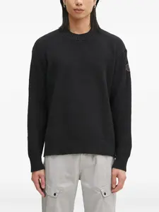 Свитер с круглым вырезом и нашивкой с логотипом Napapijri, черный