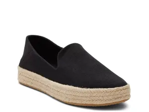 Эспадрильи на платформе Carolina - женские Toms, Black