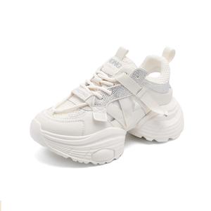 RED DRAGONFLY Женские низкие массивные кроссовки серебристо-белые с вырезами, цвет White Cut-Out