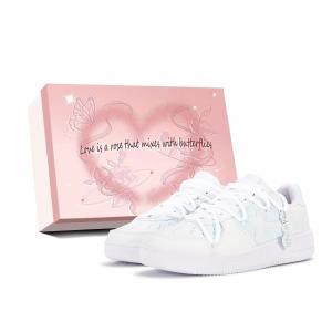 XTEP Кроссовки Air Force One Slip, быстросохнущие, износостойкие, с низким верхом, для скейтбординга, женские, белые