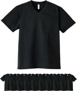 Футболка унисекс с коротким рукавом, с V-образным вырезом Glimmer, черный