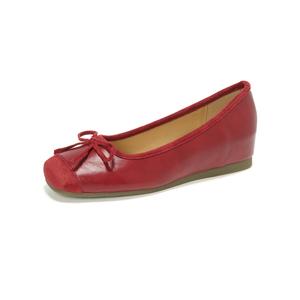 QITUMAUL Женские повседневные туфли-лодочки красные [скрытая платформа 3 см], цвет Red[Hidden Wedge 3cm]