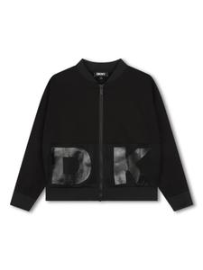 Dkny Kids бомбер с логотипом, черный