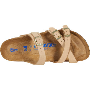 Сандалии Franca Soft Footbed Birkenstock, замок из песка нубук