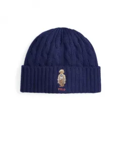 Шапка из шерсти и кашемира Polo Ralph Lauren, синий