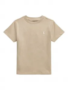 Футболка с вышивкой Polo Ralph Lauren Kids, бежевый