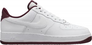 Кроссовки Nike Air Force 1 '07 'White Dark Beetroot', белый