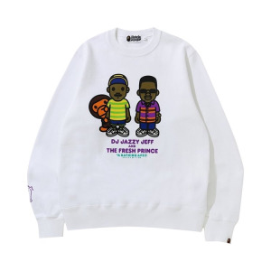 Толстовка BAPE The Fresh Prince And DJ Jazzy Jeff Baby Milo Crewneck 'White', белый