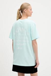 Хлопковая футболка Karl Kani, бирюзовый