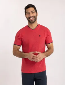 Футболка U.S. Polo Assn Double V-neck, красный