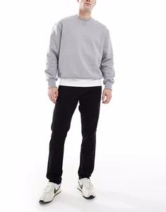 Узкие брюки-чинос черного цвета New Look