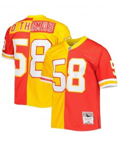 Мужская derrick thomas red, gold kansas city chiefs 1994 split legacy, копия джерси Mitchell & Ness, мульти