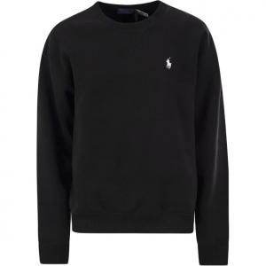 Флисовая толстовка с круглым вырезом Polo Ralph Lauren, черный