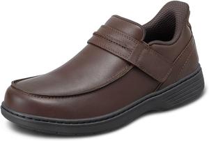 Мужские ортопедические повседневные слипоны Orthofeet Xavier без застежек, коричневый