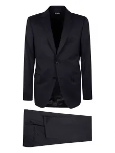 Клетчатый костюм Zegna, черный