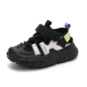 Дышащие, нескользящие и износостойкие низкие сандалии для детей SHIBU, черный