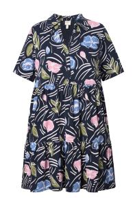 Рубашка Ulla Popken, темно-синий/светло-голубой