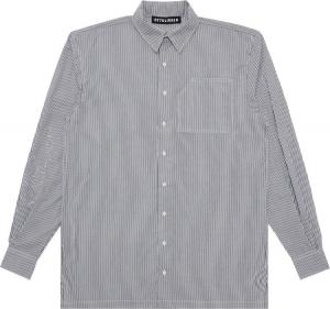 Рубашка Ottolinger Oversized 'Grey/White Stripe', серый