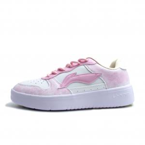 Легкие, дышащие, низкие скейтбордные кроссовки Li Ning Floating Boat Balance, унисекс., розовый