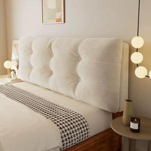 Generic Подушка для спины и изголовья с чехлом White