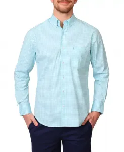 Мужская рубашка с длинным рукавом Signature Gingham Tailorbyrd, зеленый