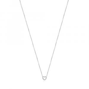 Колье с подвеской Tous Les Classiques Heart, белое золото/бриллианты
