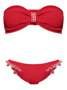 Бикини Jean без бретелей Hunza G, красный