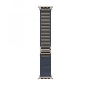 Ремешок Apple Alpine Loop Blue, 49 мм, Small, Natural Titanium Finish