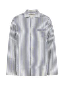 Верх пижамы из полосатого поплина TEKLA, синий