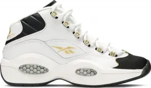 Кроссовки question mid j 'black toe' Reebok, белый